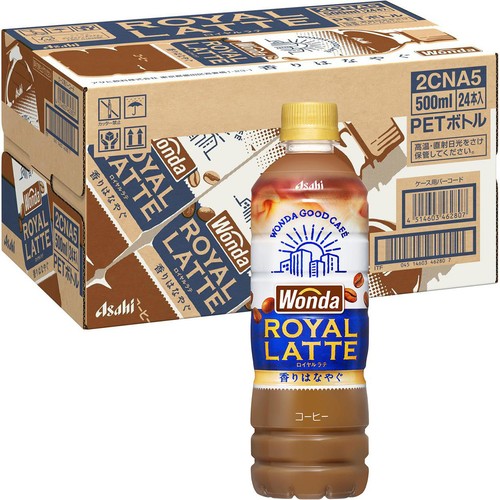 アサヒ飲料 ワンダロイヤルラテ 1ケース 500ml x 24本