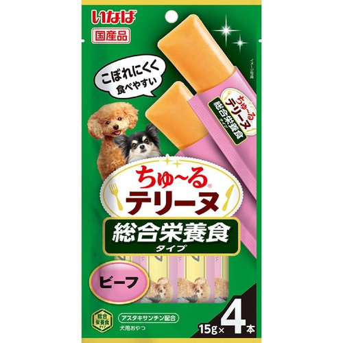 【ペット用】 いなばペットフード ちゅ～るテリーヌ 総合栄養食タイプ ビーフ 15g x 4本