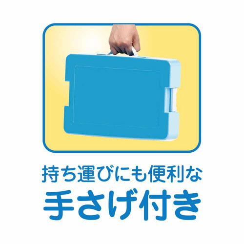 デビカ つながるパッチンおどうぐばこ 手さげ付き ブルー