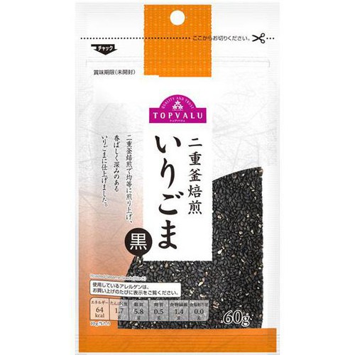 いりごま 黒 60g トップバリュ