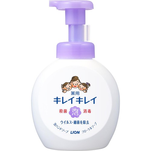 ライオン キレイキレイ薬用泡ハンドソープ 本体大型 フローラルソープ 500ml