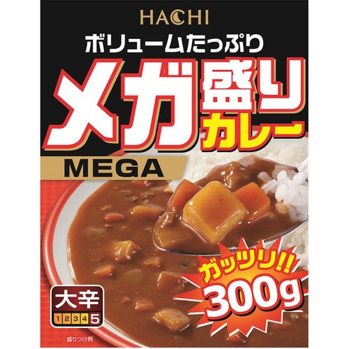 ハチ食品 メガ盛りカレー 大辛 300g