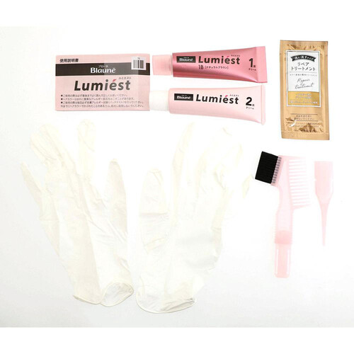 花王 ブローネ ルミエスト ヘアカラー 1B ナチュラルブラウン 100g +