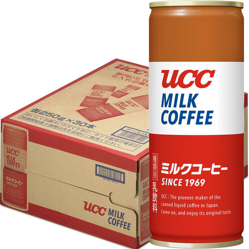 UCC ミルクコーヒー 缶 1ケース 250g x 30本 Green Beans グリーンビーンズ by AEON