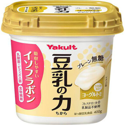 ヤクルト 豆乳の力 プレーン無糖 400g