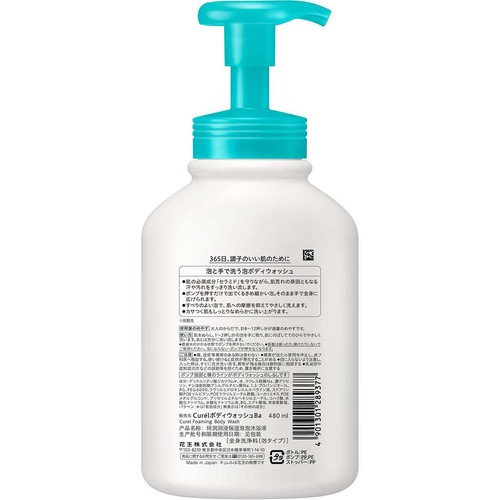 キュレル 泡ボディウォッシュ ポンプ 480ml Green Beans | グリーン