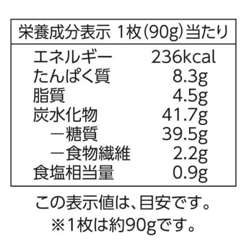 手のばしナン 2枚入 トップバリュ