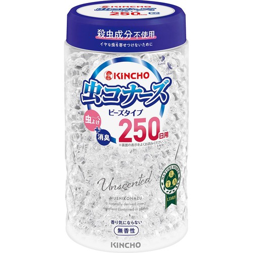 金鳥 虫コナーズ ビーズタイプ 250日 無香性 360g Green Beans