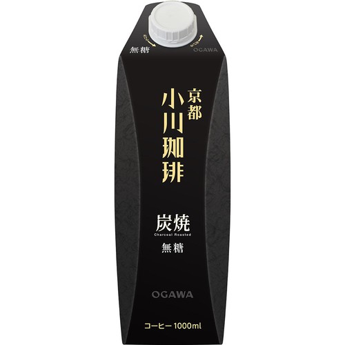 小川珈琲 京都小川珈琲 炭焼珈琲 無糖 1000ml