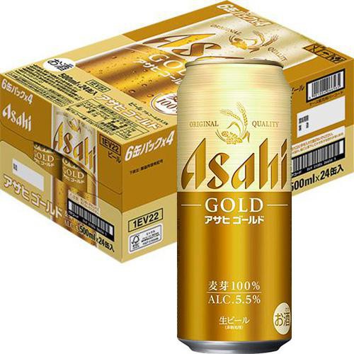 【5.5%】 アサヒ ゴールド 500ml x 24本