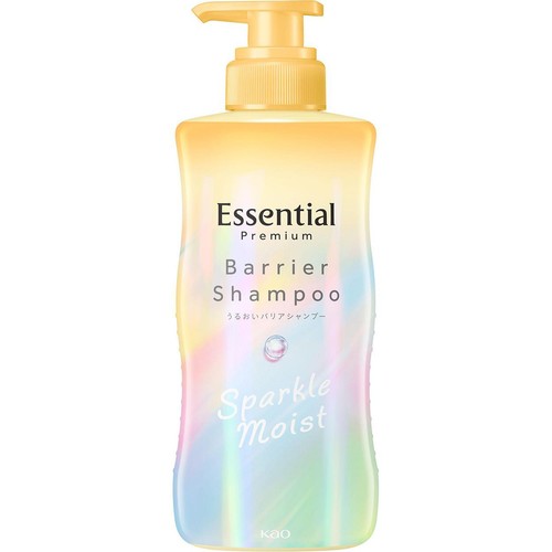 花王 エッセンシャル プレミアム うるおいバリアシャンプー スパークルモイスト ポンプ  430ml