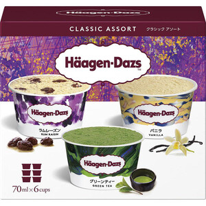 はーげんダッツ ハーゲンダッツ アソートボックス クラシックアソート 70ml x 6個入