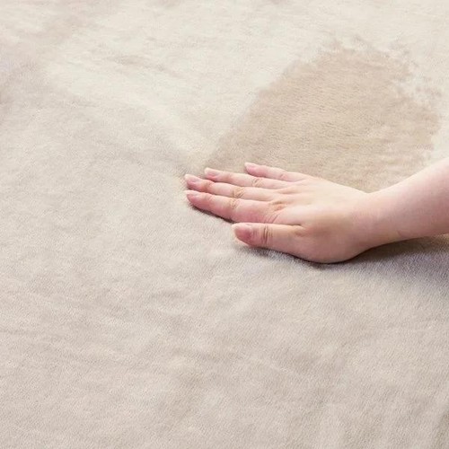 ふんわりやわらかな肌ざわりの毛布 ダブル  グレージュ ホームコーディ