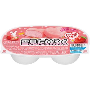 ロッテ 雪見だいふくハートのいちご 2個入(90ml) Green Beans
