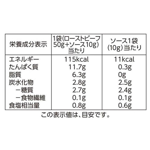 手仕込みローストビーフシルキーカット 60g 【冷蔵】トップバリュ