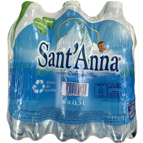SantAnna SantAnna ミネラルウォーター 500ml x 6本 Green Beans