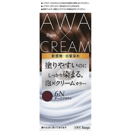 ホーユー ビゲン 泡クリームカラー ダークブラウン 6N