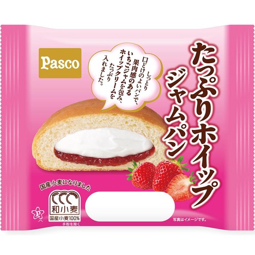 パスコ たっぷりホイップジャムパン 1個