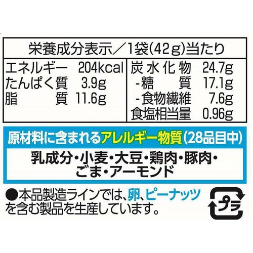 江崎グリコ 糖質オフクラッツチキンの黒胡椒仕立て 42g