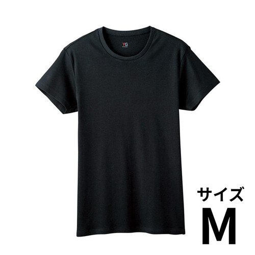 グンゼ YG 紳士 ピュアコットンクルーネックTシャツ M ブラック