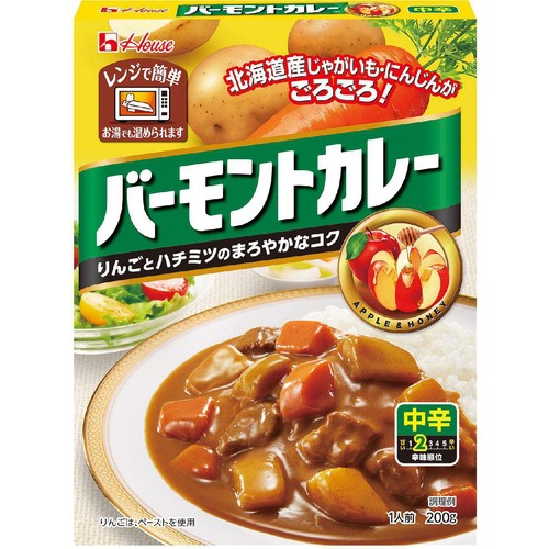 ハウス食品 バーモントカレー中辛 200g