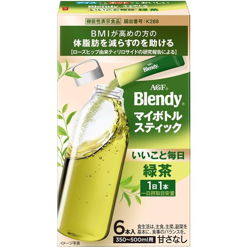 AGF ブレンディ マイボトル スティック いいこと毎日 緑茶 6本入 Green
