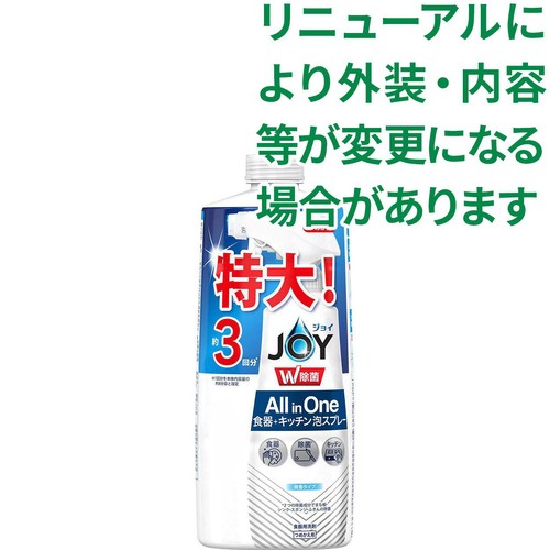 P&G ジョイ W除菌 泡スプレー微香 詰替特大 630ml