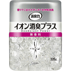 エステー 消臭力 クリアビーズ イオン消臭プラス 本体 無香料 320g