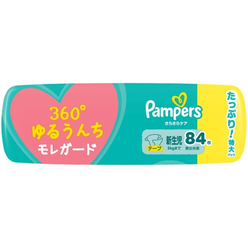 P&G パンパースさらさらケア テープ 新生児(5kgまで) 84枚