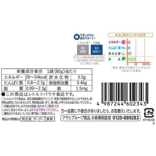 和光堂 具たっぷりグーグーキッチン 野菜たっぷり豚汁 12か月頃から 80g
