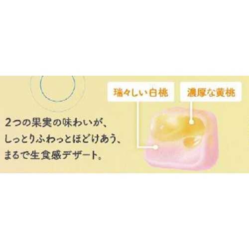 カバヤ食品 ナマロワ 白桃 x 黄桃 58g