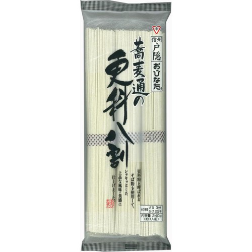 おびなた 蕎麦通の更科八割 240g