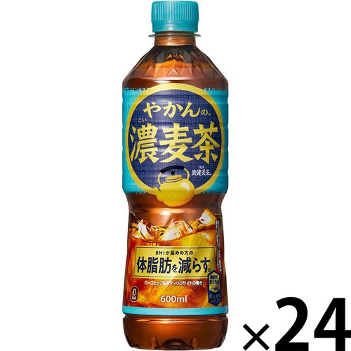 コカ・コーラ やかんの濃麦茶 1ケース 600ml x 24本 Green Beans