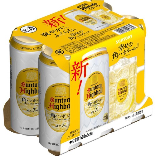 LUNAさん売約済みゴールデンハイボール 7%】 サントリー 角ハイボール 500ml x 6本 Green Beans | グリーン