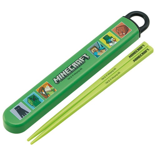 マインクラフト 箸&スライド箸箱セット ABS2AM Green Beans | グリーン