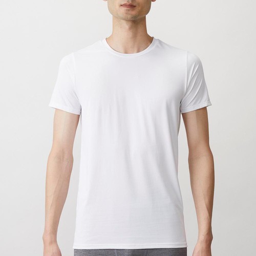 PEACE FIT(ピースフィット) SilkyFACT 半袖クルーネックシャツ 紳士 シロ 3XL トップバリュ