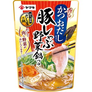 ヤマキ 豚しゃぶ野菜鍋つゆ 香るかつおだし仕立て 3～4人前 750g Green