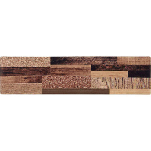 ベストコ さらっと拭ける!ぷにぷにキッチンマット ミックスウッド