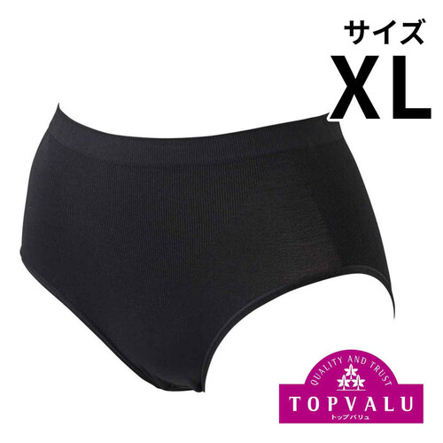 婦人 お尻立体編みショーツ XL クロ トップバリュ Green Beans