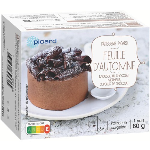 ピカール フィーユ・ドートンヌ(チョコレートとメレンゲのケーキ)【冷凍】 80g