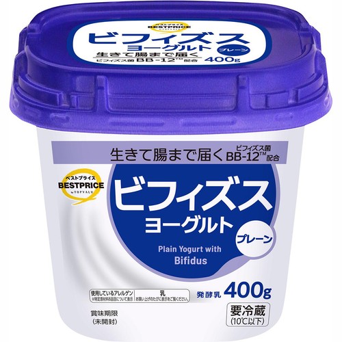 ビフィズスプレーンヨーグルト 400g トップバリュベストプライス