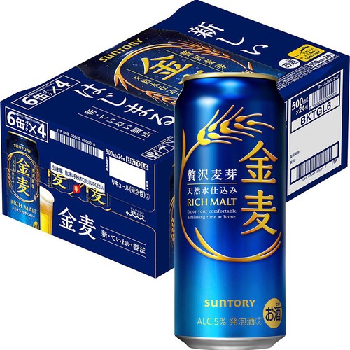 【5%】 サントリー 金麦 1ケース 500ml x 24本