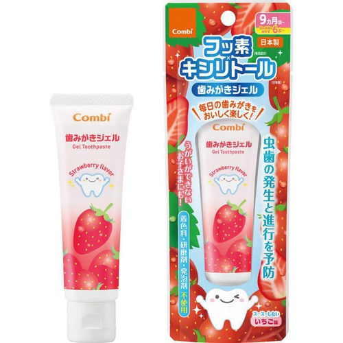 コンビ 歯みがきジェル いちご味 30g 9ヵ月頃から