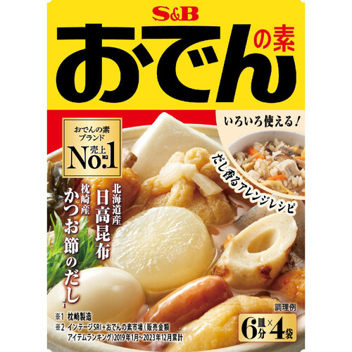 エスビー食品 おでんの素 6皿分 x 4袋