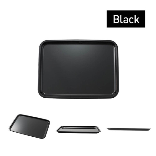 アサヒ興洋 抗菌カラートレー ブラック 約36 x 28cm Green Beans