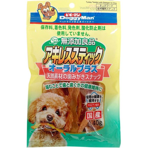 【ペット用】 ドギーマンハヤシ 無添加良品 アキレススティック オーラルプラス 40g