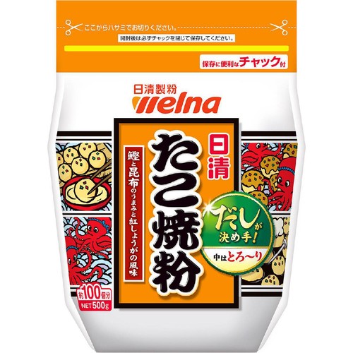 日清製粉ウェルナ たこ焼粉 500g