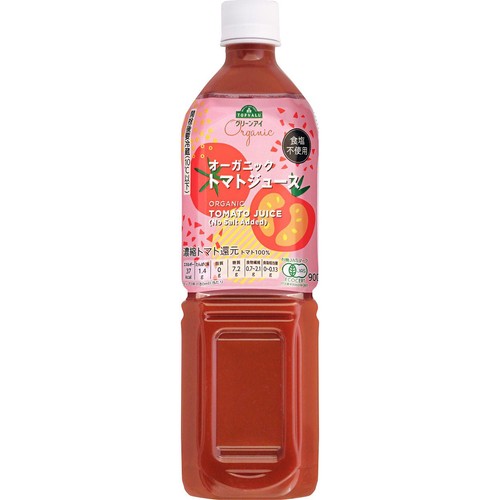 Organic トマトジュース食塩不使用 1ケース 900g x 12本 トップバリュ グリーンアイ