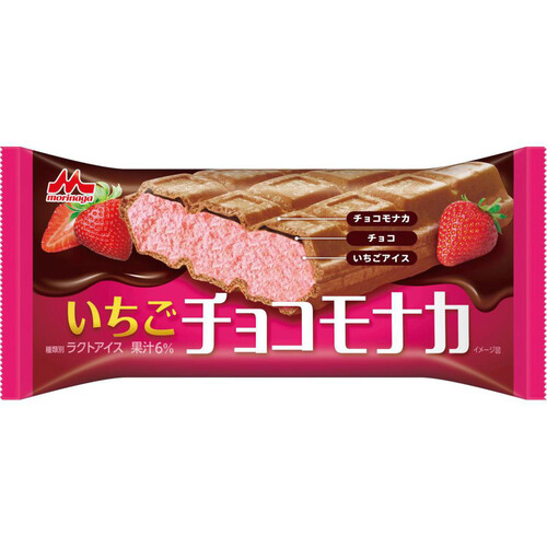 森永乳業 いちごチョコモナカ 128ml Green Beans | グリーンビーンズ