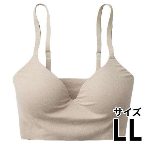 グンゼ Fitte ノンワイヤーブラジャー LL ホワイトベージュ